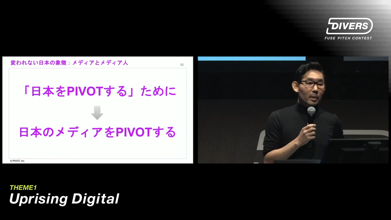 ［FUSEピッチ］YouTubeファスト戦略で日本のメディアをピボット〜PIVOT〜